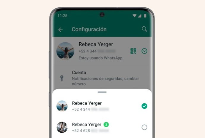Contas múltiplas no WhatsApp