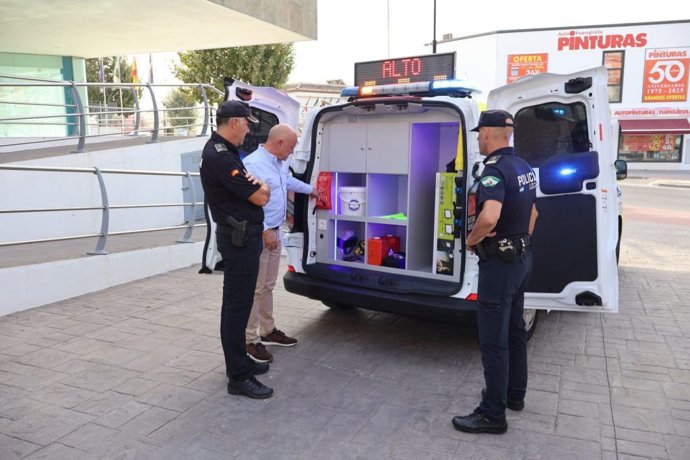 Efectivos de la Policía Local de Mijas.