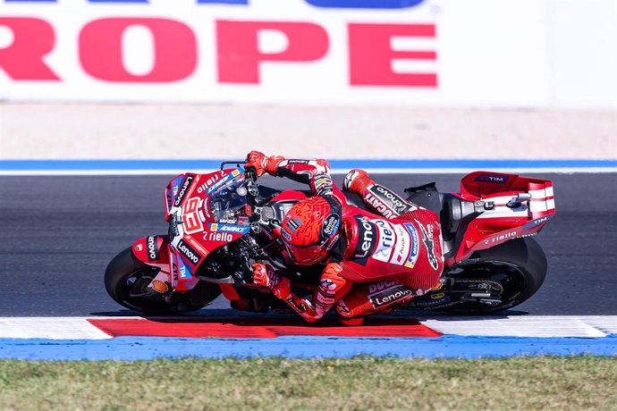 El piloto español de MotoGP Marc Márquez (Ducati), en el GP de San Marino 2026. 