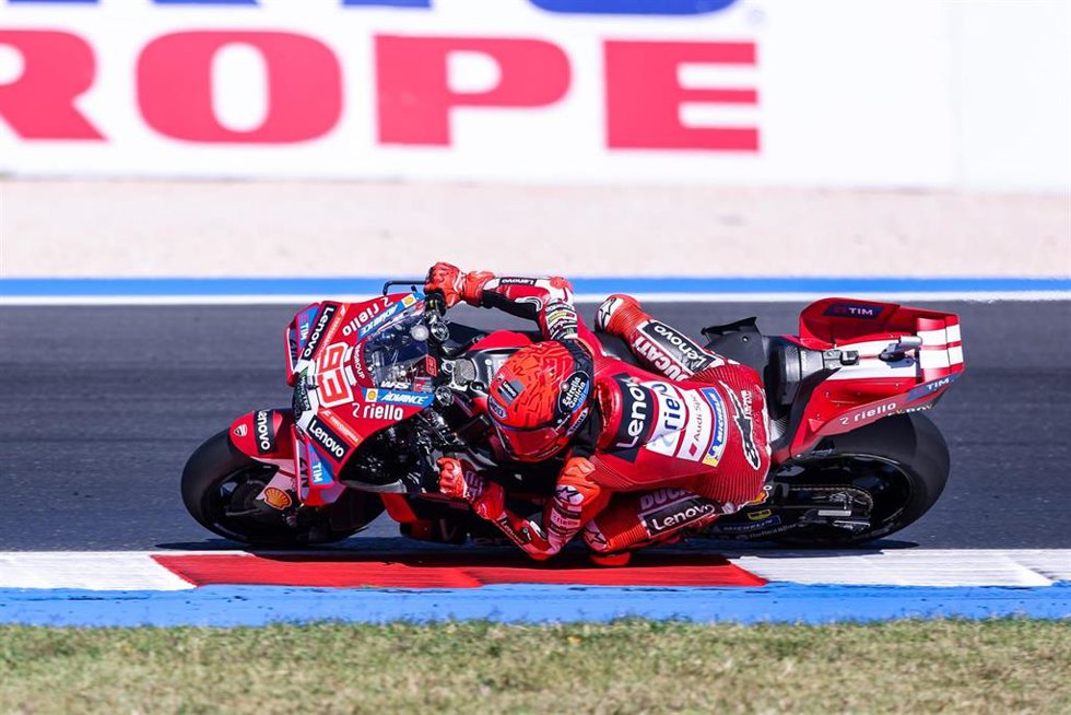 El piloto español de MotoGP Marc Márquez (Ducati), en el GP de San Marino 2026. 