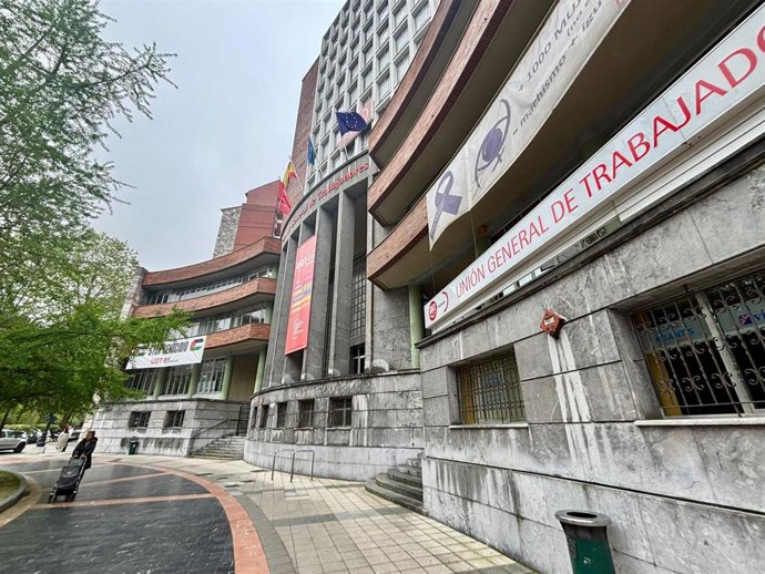 Archivo - Sede de UGT Asturias. Edificio de UGT Asturias.