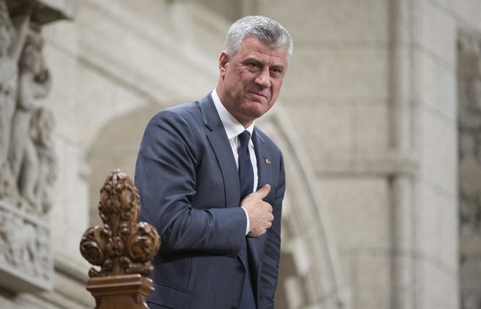 Archivo - November 23, 2017 - Ottawa, on, Canada - Kosovo President Hashim Thaci is recognized in the House of Commons following Question Period Thursday November 23, 2017 in Ottawa.
