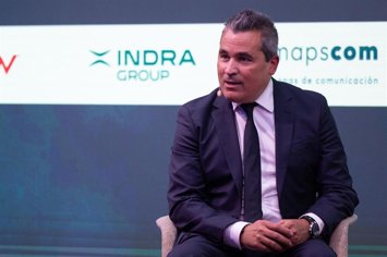 El consejero delegado de Indra, Josep Maria Recasens, interviene durante la III edición de 'Diálogos para la Seguridad', en el Centro Superior de Estudios de la Defensa Nacional (CESEDEN), a 17 de septiembre de 2026, en Madrid (España). 