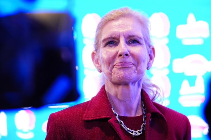 Archivo - 12 November 2025, United Kingdom, London: UK&I Board Chair Debbie Hewitt attends the UEFA EURO 2028 launch at Below The Lights. UEFA EURO 2028 will take place in the UK and Republic of Ireland. Photo: James Manning/PA Wire/dpa