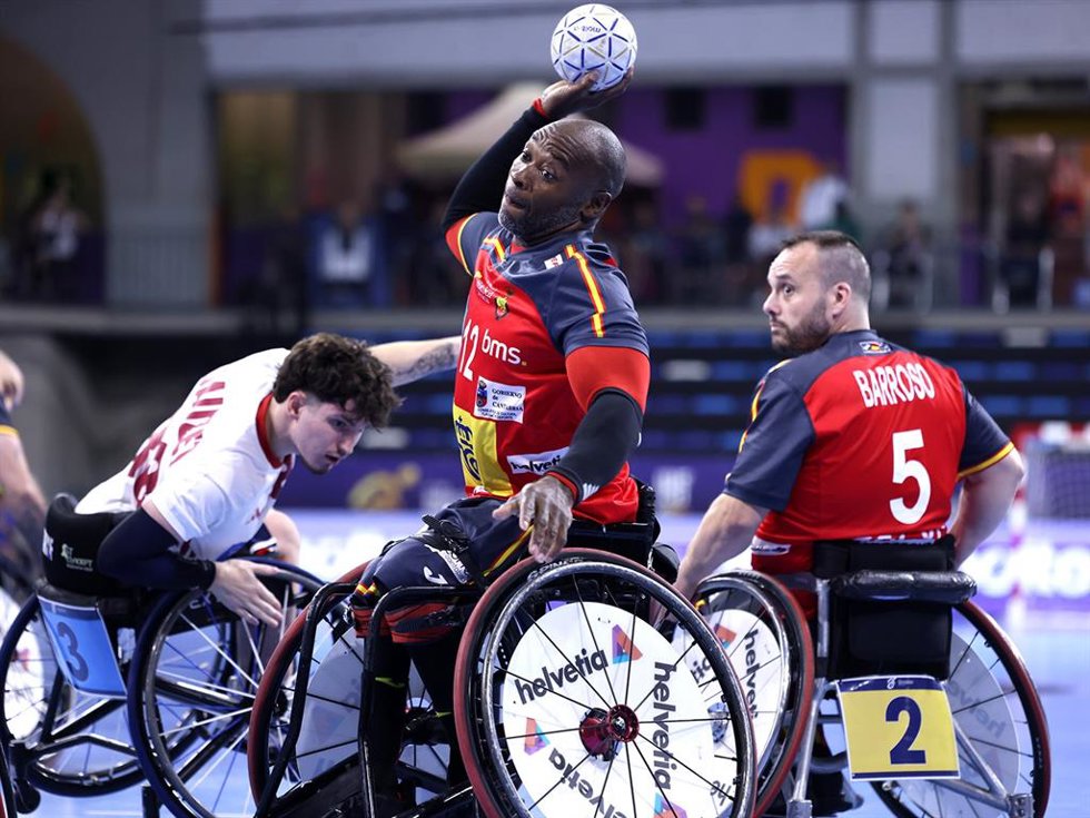Imagen del partido entre España y Francia del Mundoal de Balonmano en Silla de Ruedas 2026