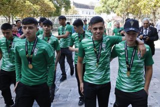 Valparaiso, 25 de marzo 2026 Homenaje a plantel sub 20 de Santiago Wanderers, tras ganar la Copa Libertadores sub 20 2026,  en la Camara de Diputados  Sebastian Cisternas/Photosport