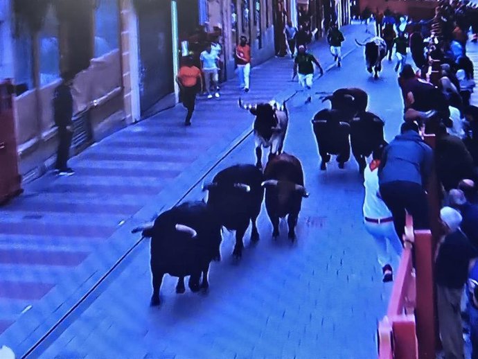 Tercer encierro taurino en Guadalajara.