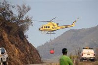 Activo un incendio en Silleda que calcina más de 20 hectáreas