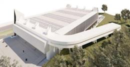 Maqueta de la cubierta del Auditorio Rocío Jurado
