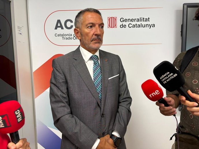 El conseller de Empresa y Trabajo de la Generalitat, Miquel Sàmper, este viernes en Barcelona.