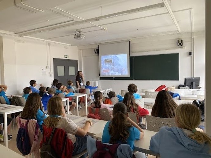 Imagen de archivo de un taller de EduMèdia.