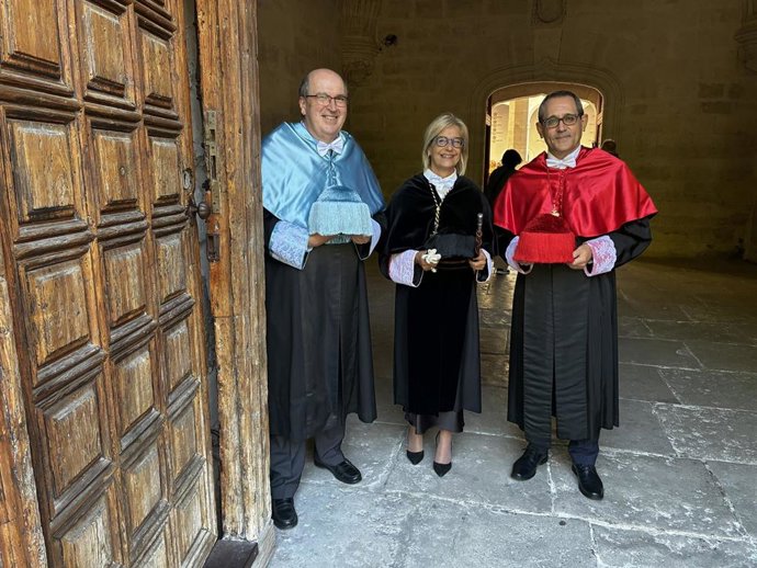Pilar Garcés, momentos antes de participar en la apertura del curso académico.