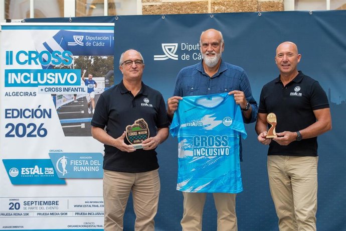 Javier Vidal en la presentación del II Cross Inclusivo Estal Trail Parques del Estrecho.
