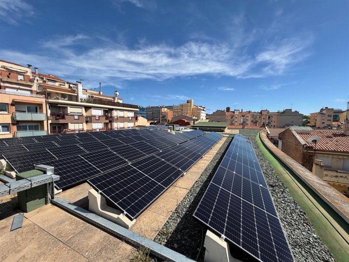Placas solares de la Cámara de Terrassa (Barcelona)