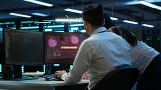 Ciberataque en un entorno empresarial.