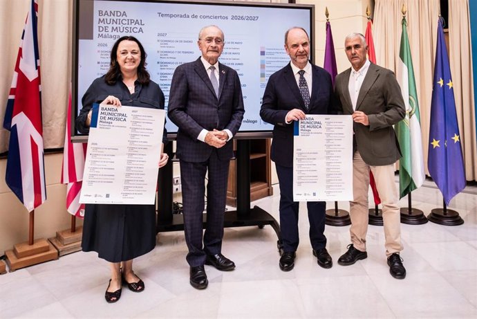 Presentación de la programación de la temporada 2026/207 de la Banda Municipal de Música de Málaga.