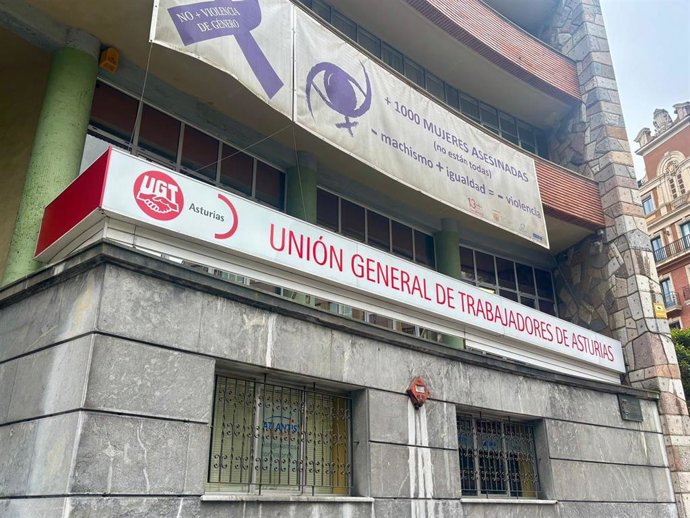 Archivo - Sede de UGT Asturias. Edificio de UGT Asturias.