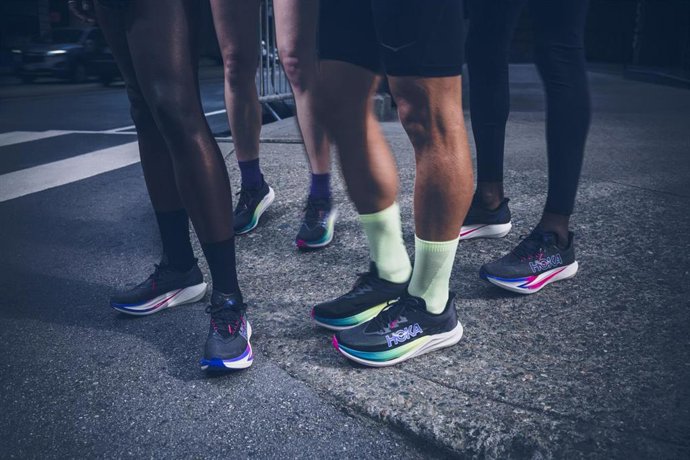 Archivo - Hoka presenta la colección 'Marathon Pack' para los corredores de larga distancia.