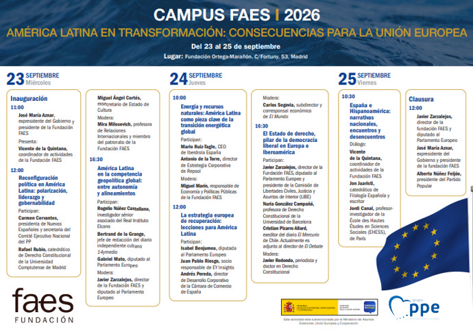 Programa Fundación Faes