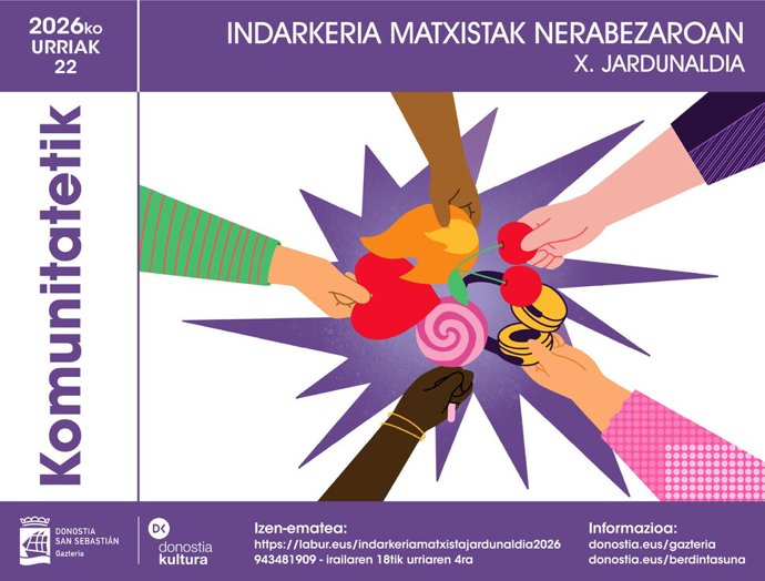 Donostiako Indarkeria Matxistak Nerabezaroan X. Jardunaldia urriaren 22an egingo da