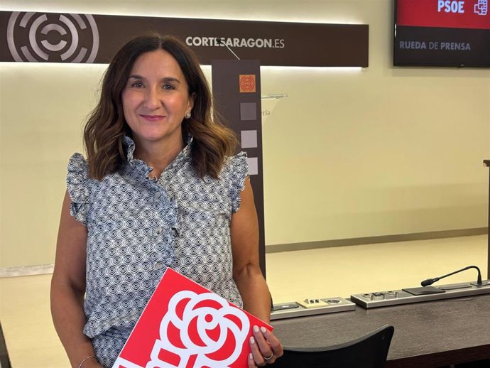 La diputada del PSOE en las Cortes de Aragón Mónica Iglesias.