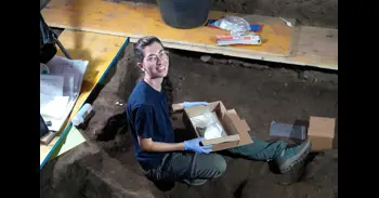 Hallan un segundo cerebro saponificado en las excavaciones en el convento de Santa Clara, en Pontevedra
