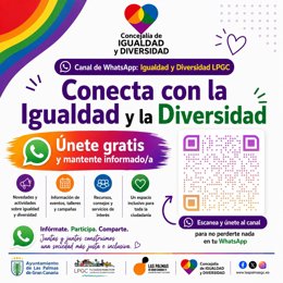 Canal de Igualdad y Diversidad del Ayuntamiento de Las Palmas de Gran Canaria en WhatsApp