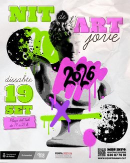 Diferentes espacios de Palma acogen este sábado muestras de jóvenes creadores durante la Nit de l'Art.