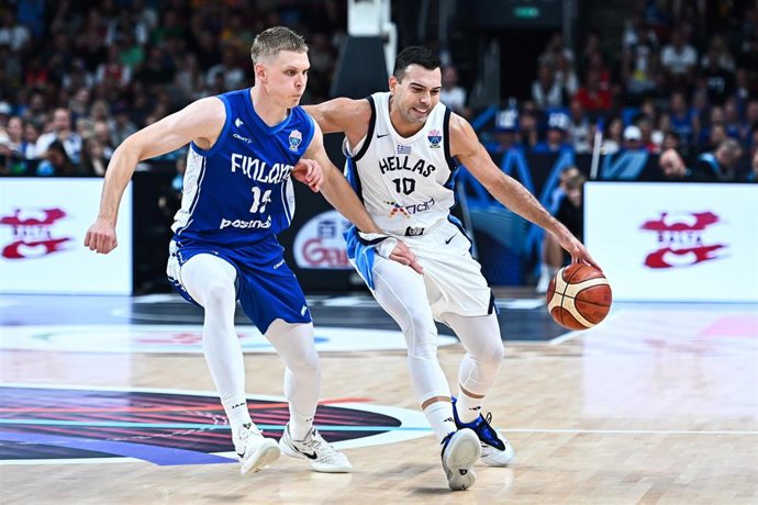 Archivo - Elias Valtonen en un partido de Finlandia contra Grecia