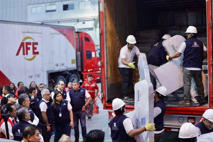Perú.- ERM 2026: ONPE inicia despliegue de material electoral para comicios de octubre