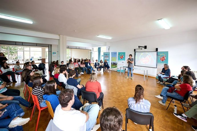 Imagen de la jornada en Lekaroz dentro del el Foro Transpirenaico de la Juventud.