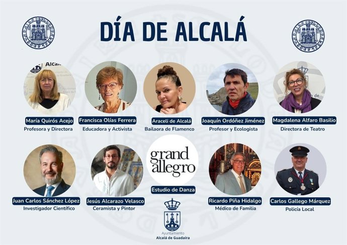 Cartel Galardonados por el Día de Alcalá
