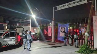 Acordonamiento policial en la Casa de la Cultura de Cuautla, a 12 de septiembre de 2026, en Cuautla, Morelos (México). 