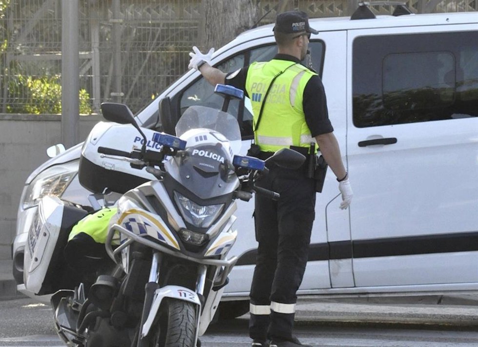 Control de la Policía Local de Palma.