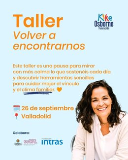 Valladolid acoge el 26 de septiembre el taller 'Volver a encontrarnos' para familias de hijos con discapacidad