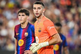 August 31, 2026, Barcelona, Spain, Spain: Joan GARCIA of Barcelona during the LaLiga match between FC Barcelona and Rayo Vallecano de Madrid at Spotify Camp Nou Stadium on August 31, 2026 in Barcelona, Spain.