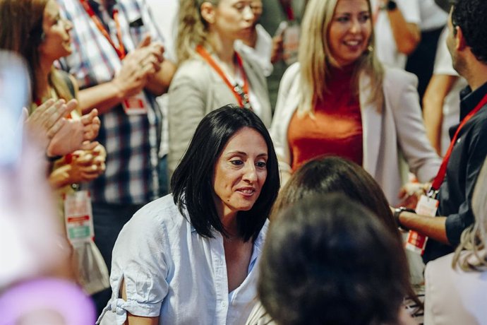 La secretaria de Organización del PSOE, Rebeca Torró, interviene en la apertura de la conferencia política del PSPV en Alicante