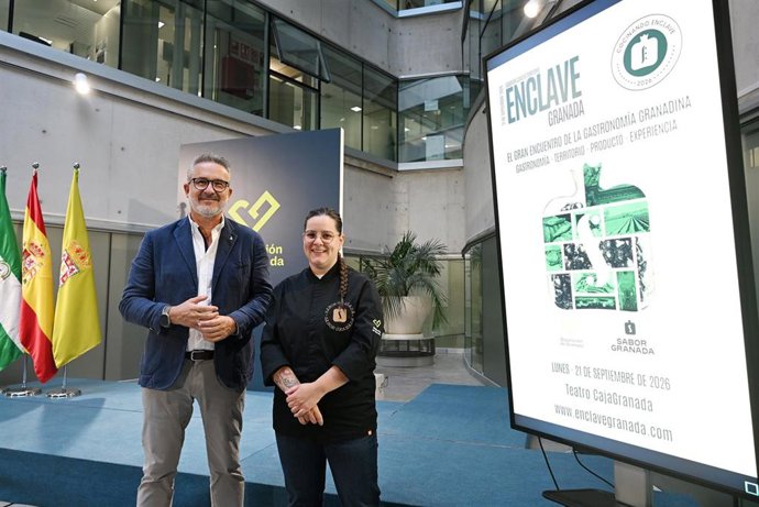 Presentación de la jornada gastronómica 'Cocinando Enclave 2026'  la que ha acudido el diputado de Fondos Europeos, Desarrollo, Industria y Empleo, Antonio Díaz.