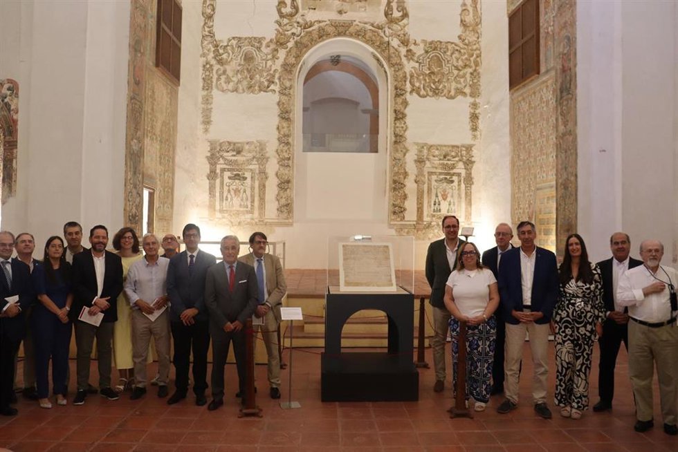 Inauguración de la exposición del documento fundacional de la Orden de Calatrava.