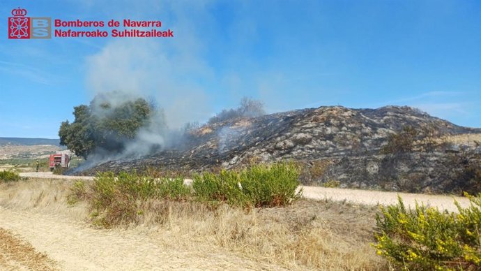 Imagen del lugar del incendio.