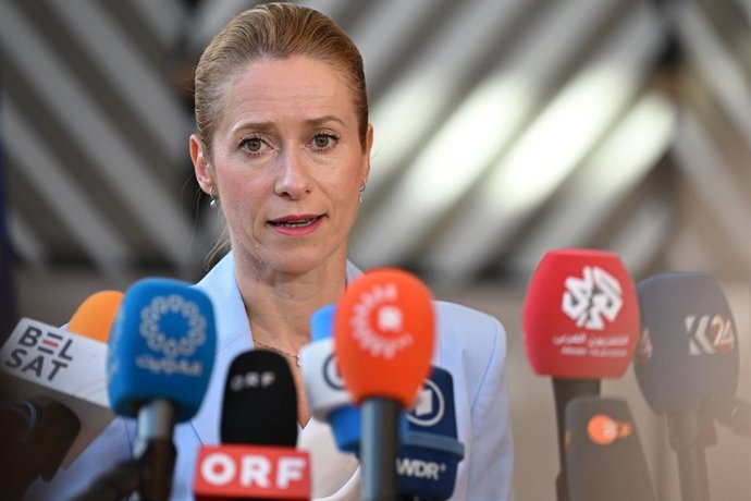 Archivo - 13 July 2026, Belgium, Brussels: Kaja Kallas, the EU High Representative for Foreign Affairs and Security Policy, gives an interview ahead of a meeting of EU foreign ministers at the European Council in Brussels. The ministers are set to discuss