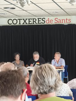 Imagen de la presentación de la ILP en las Cotxeres de Sants de Barcelona