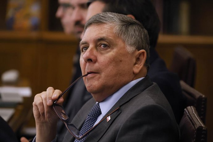 Valparaiso, 9 de septiembre 2026 El ministro del Interior, Claudio Alvarado, en la sesión de la Comision Cuarta Subcomision Mixta de Presupuestos  Sebastian Cisternas/Aton Chile