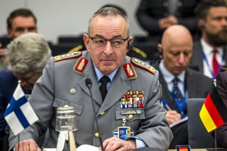 April 10, 2025: General Carsten Breuer, Chief of Defence of Germany   attends  the Coalition of the Willing meeting co-hosted by France and the United Kingdom at NATO headquarters in Brussels, Belgium, on 10.04.2025. The session brings together allied def