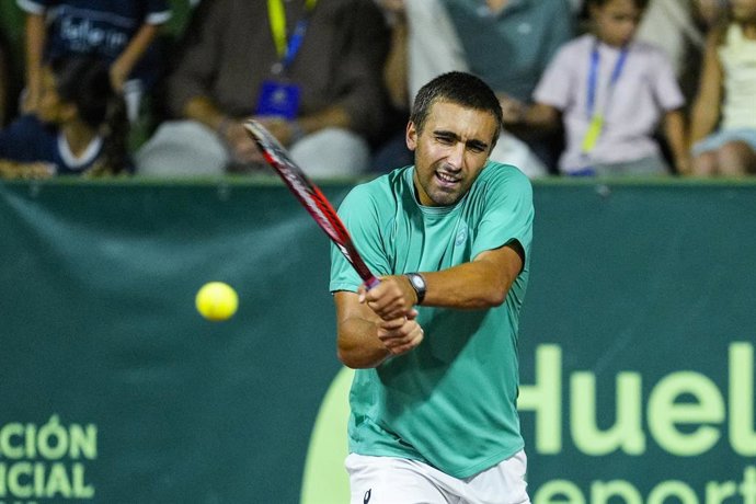 Archivo - Daniel Merida in action against Pablo Carreno during the men’s singles Final tennis match 101 Edition of Copa del Rey at Real Club Recreativo de Tennis on July 11, 2026, in Huelva, Spain.