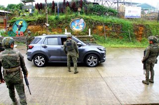 September 13, 2026, Philippines: 55th Infantry Battalion of Armed Forces of the Philippines headed by 2nd Lieutenant Joe Y. Bago-od conducted a security checkpoint along a highway at Tower 88, Brgy. Dilimbayan, Maguing, Lanao Del Sur, a day before the fir