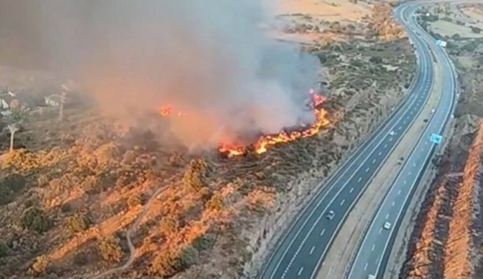Incendio declarado el sábado 19 de septiembre de 2026 en Navalmoral de la Mata (Cáceres)