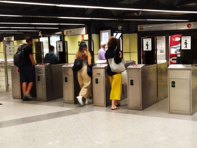 Usuarios del metro