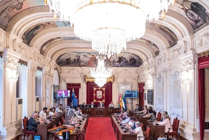 Pleno del Ayuntamiento de Málaga.