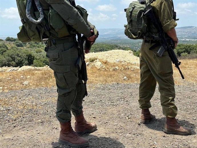 Archivo - Militares de las Fuerzas de Defensa de Israel (FDI) cerca de la frontera con Líbano.